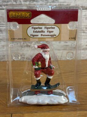 LEMAX SKATEBOARD SANTA  Figurine # 72498 NEW *Read